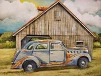 Barn and Old Car
